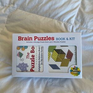 Brain Puzzles Book & Kit - White